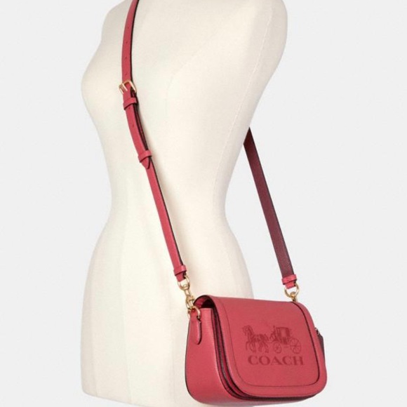 Coach Saddle Bag With Horse And Carriage - Picture 4 of 9